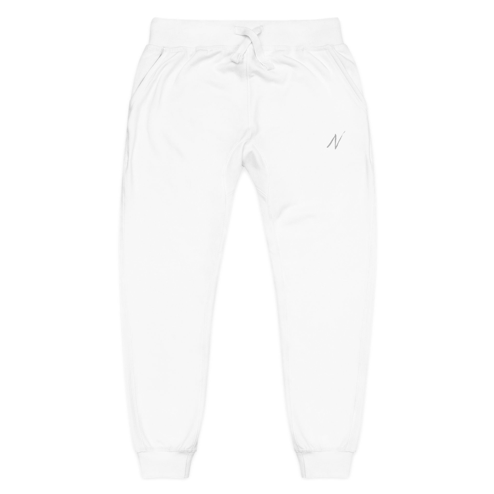 Men’s Fleece Sweatpants - White