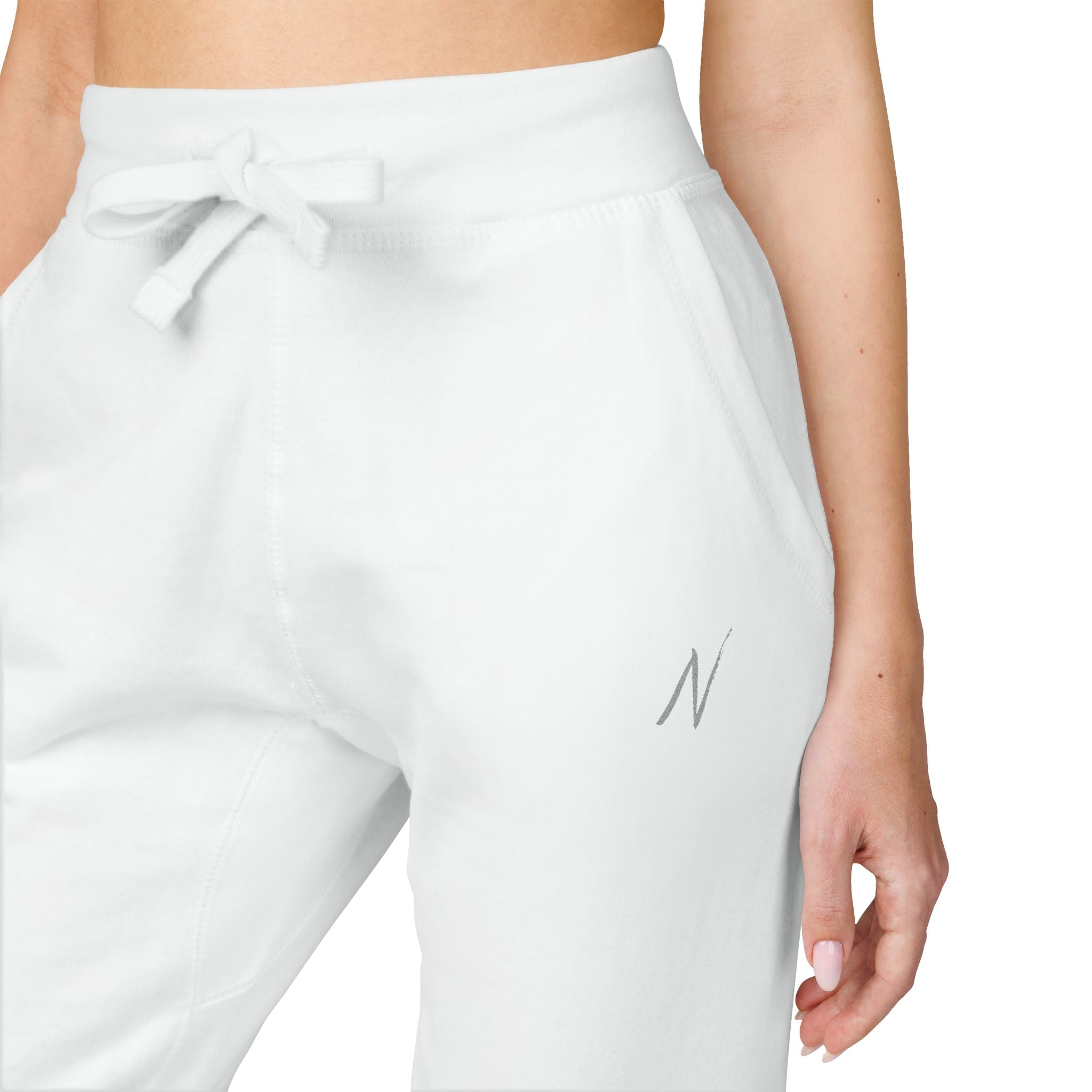 Women’s Fleece Sweatpants - White