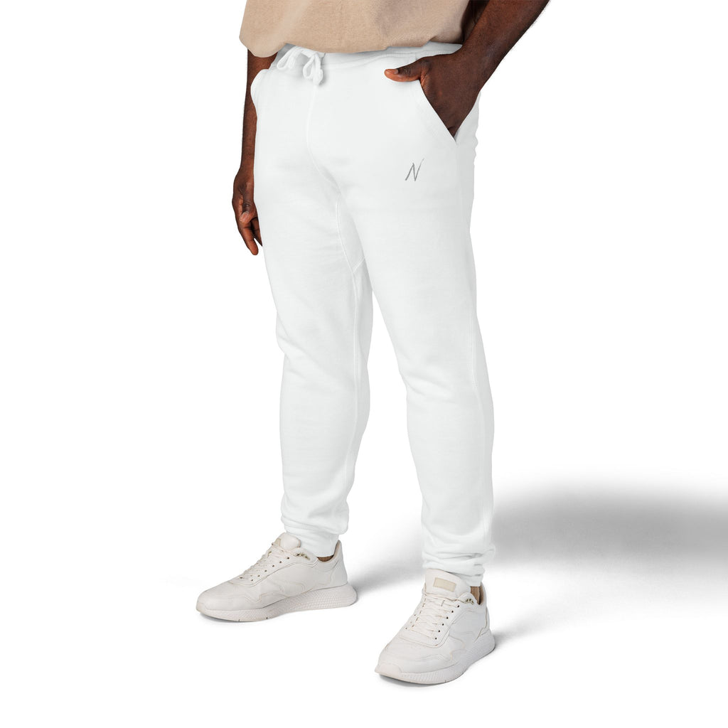 Men’s Fleece Sweatpants - White