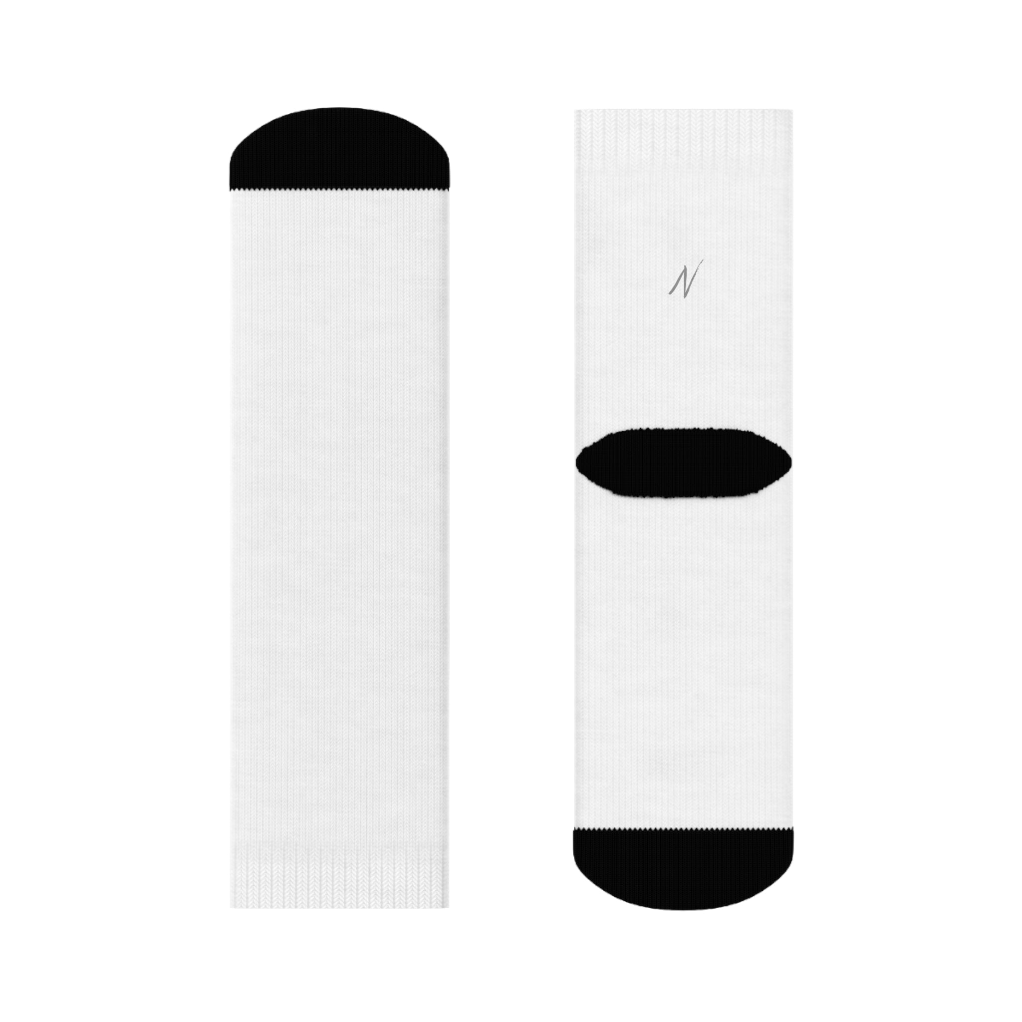 3/4 Crew Socks - White