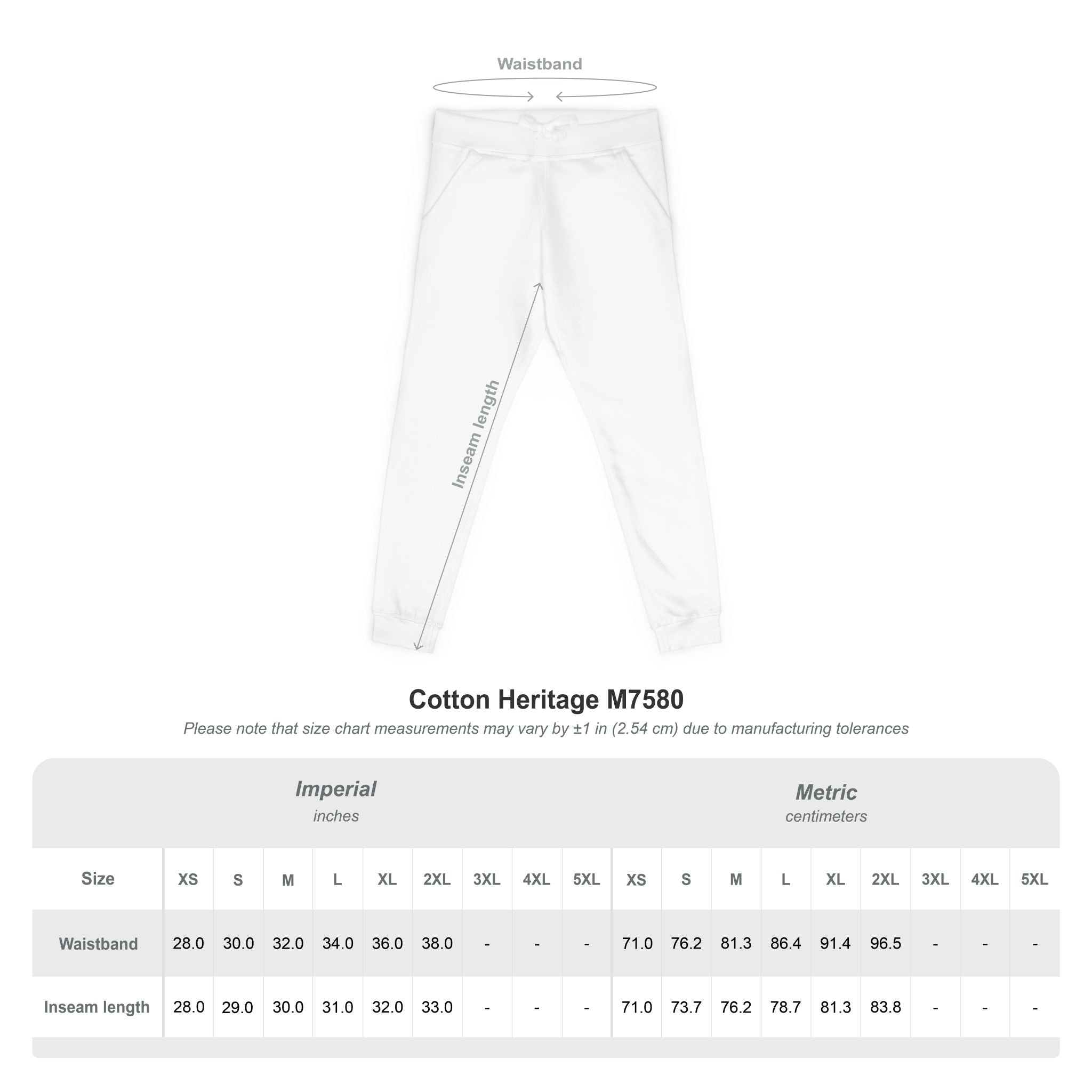 Women’s Fleece Sweatpants - White