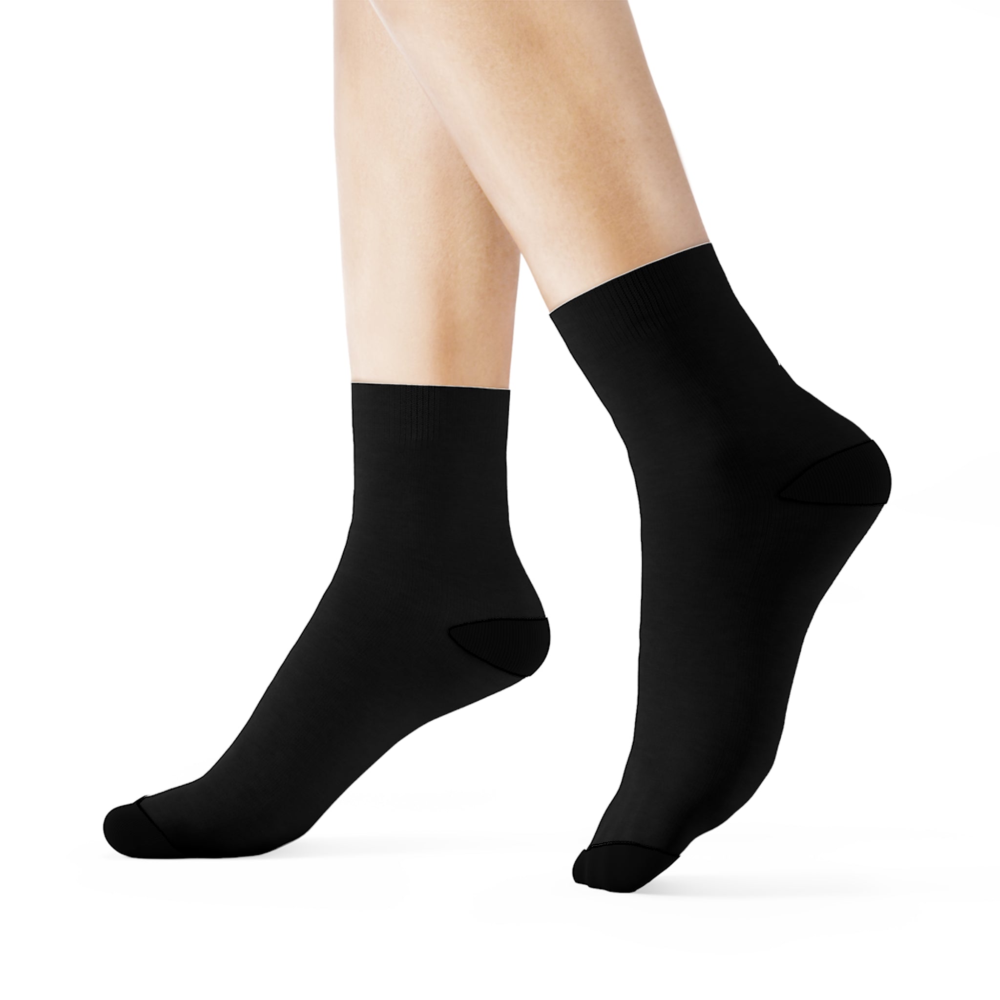 3/4 Crew Socks - Black