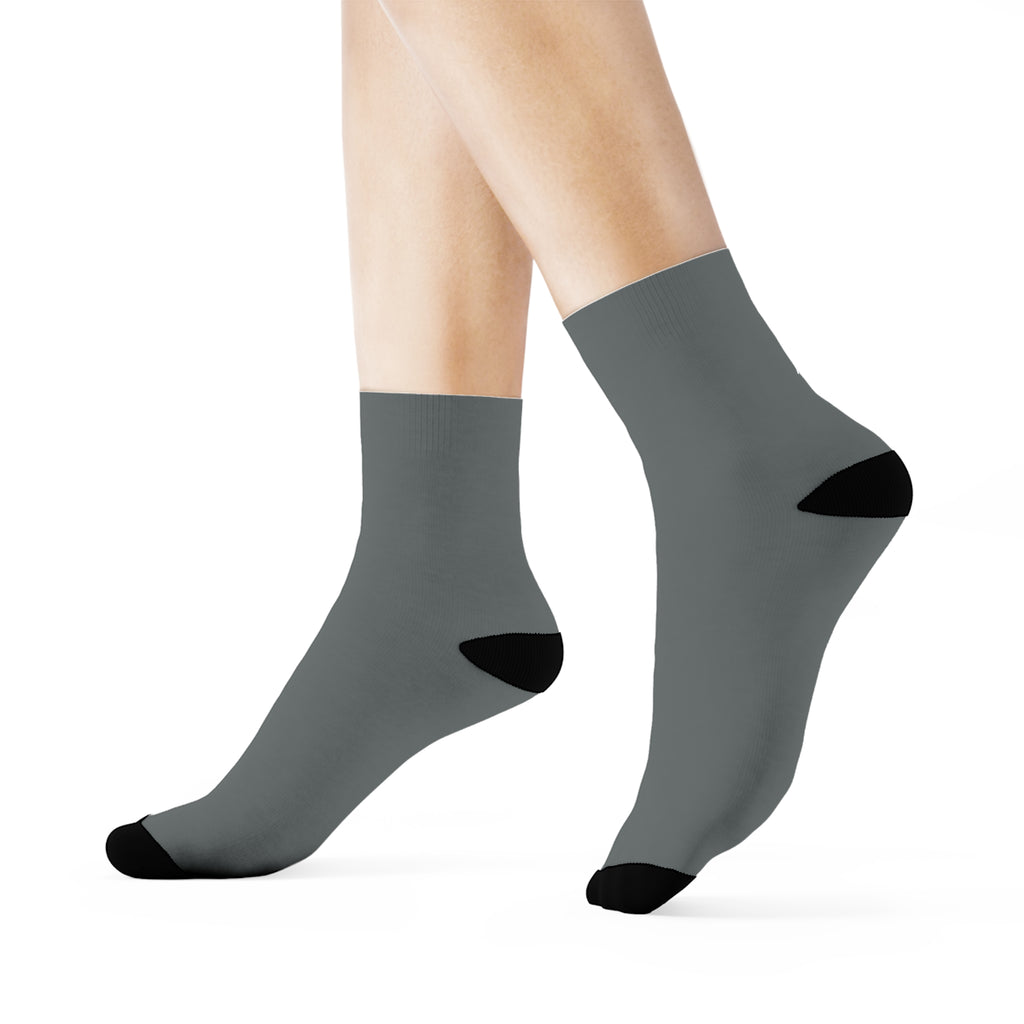 3/4 Crew Socks - Dark Grey