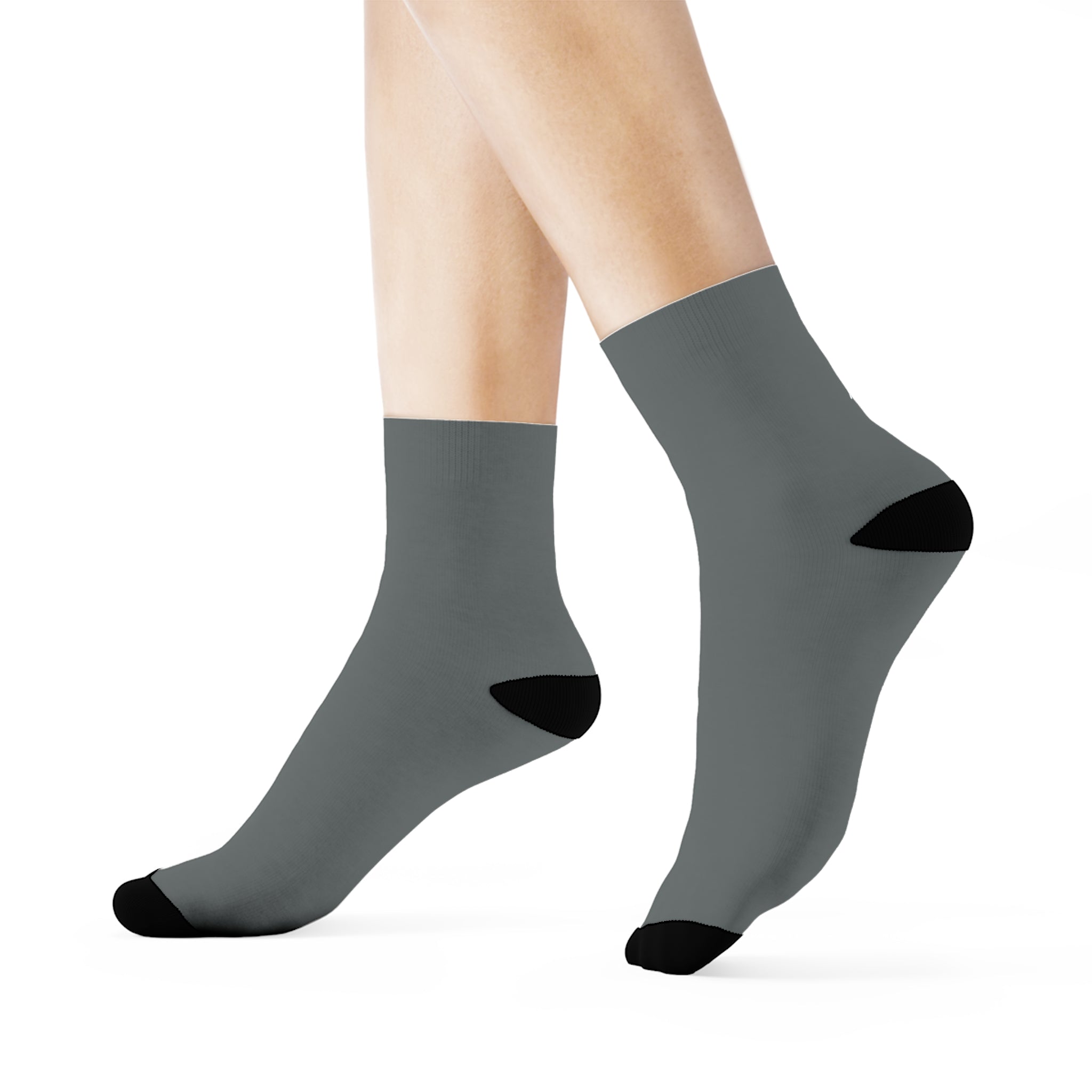 3/4 Crew Socks - Dark Grey