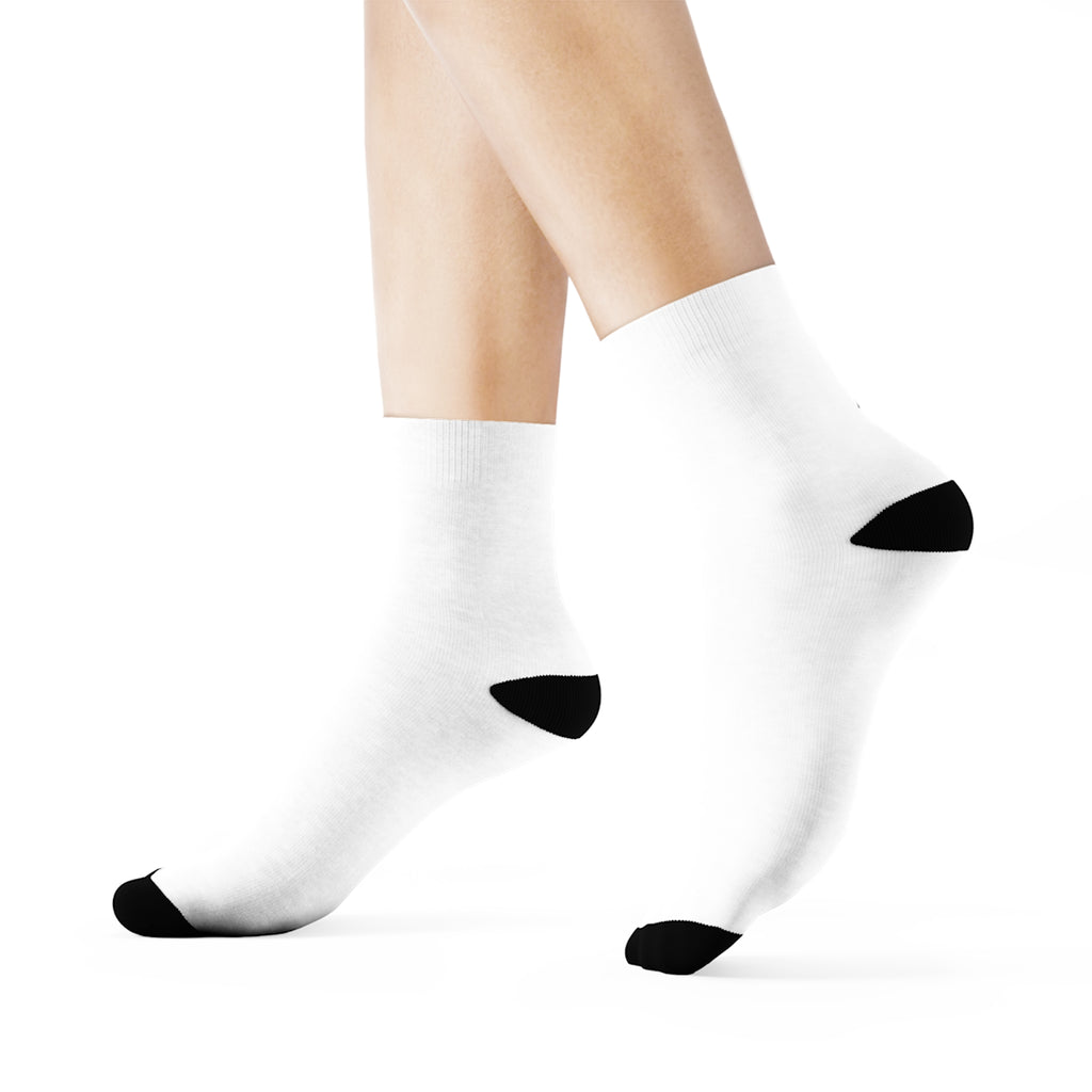 3/4 Crew Socks - White