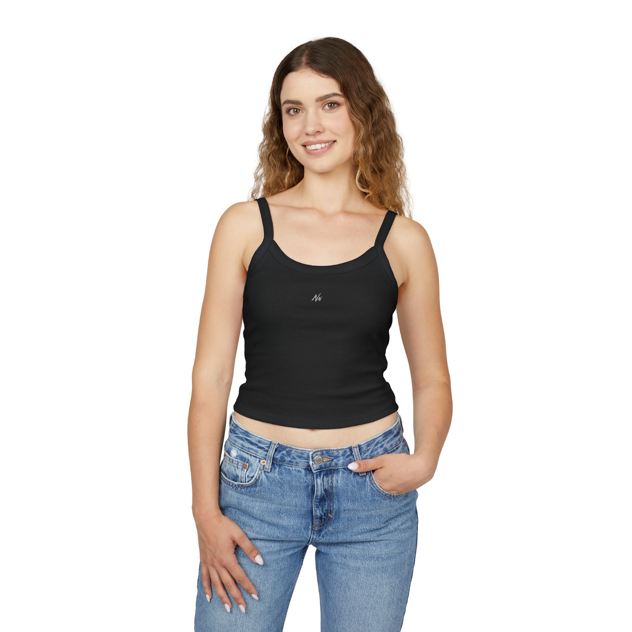 Strap Tank Top - Black