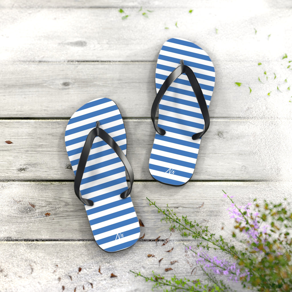 Flip Flops - Blue Pattern