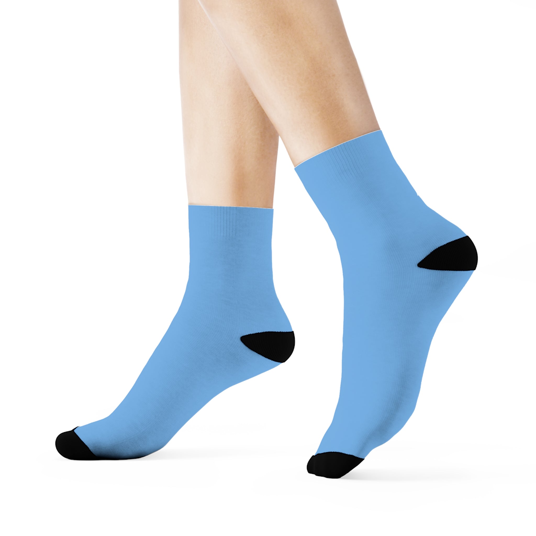 3/4 Crew Socks - Light Blue