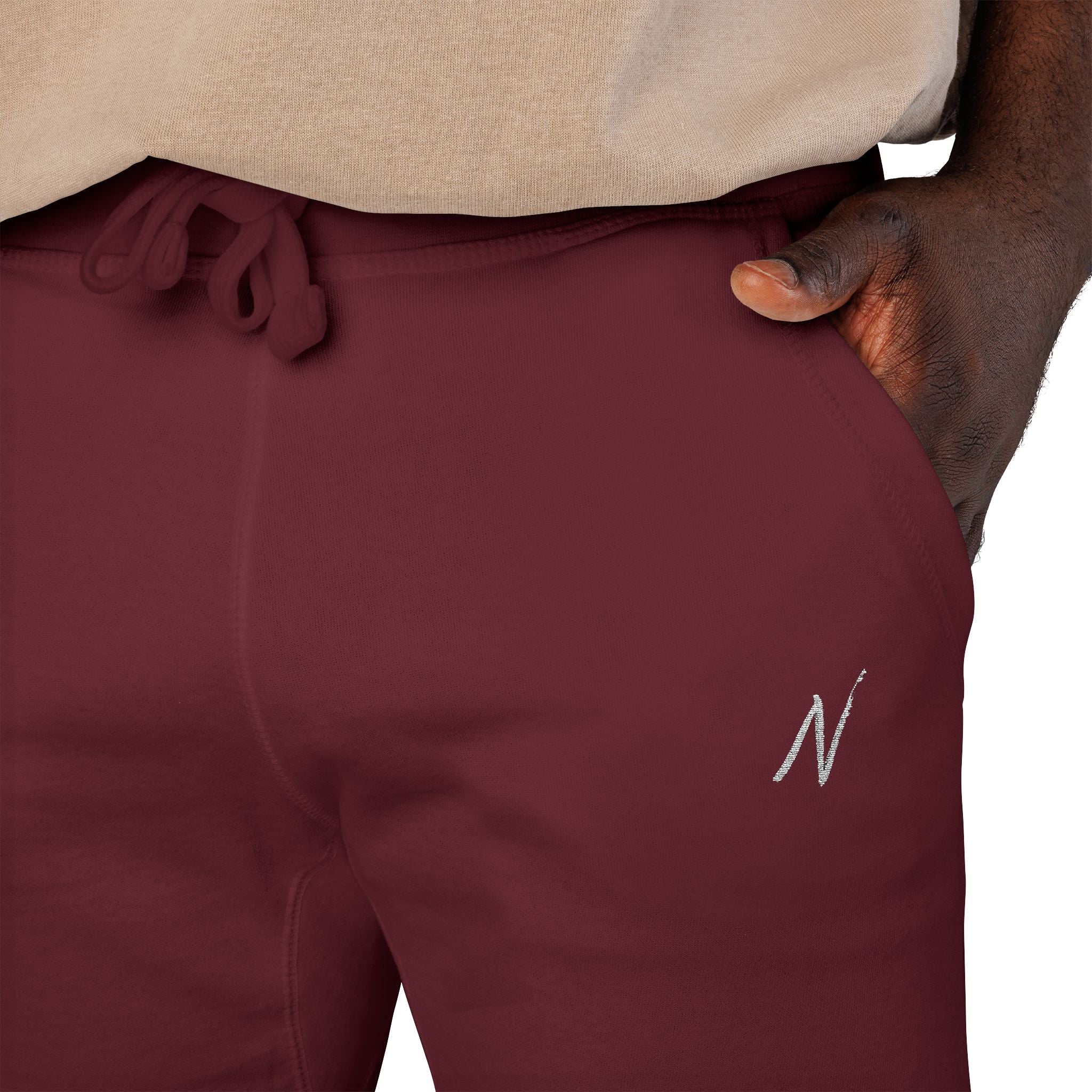 Men’s Fleece Sweatpants - Maroon