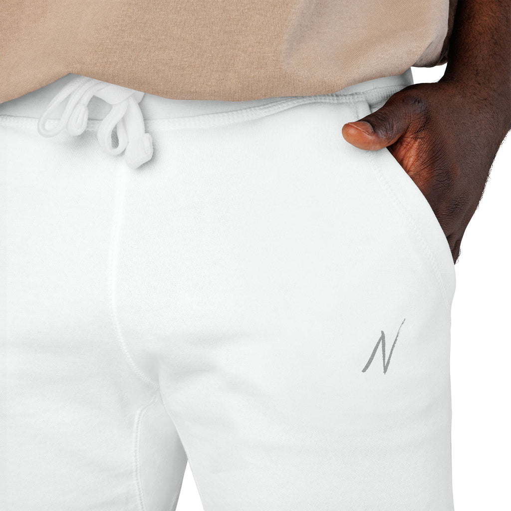 Men’s Fleece Sweatpants - White