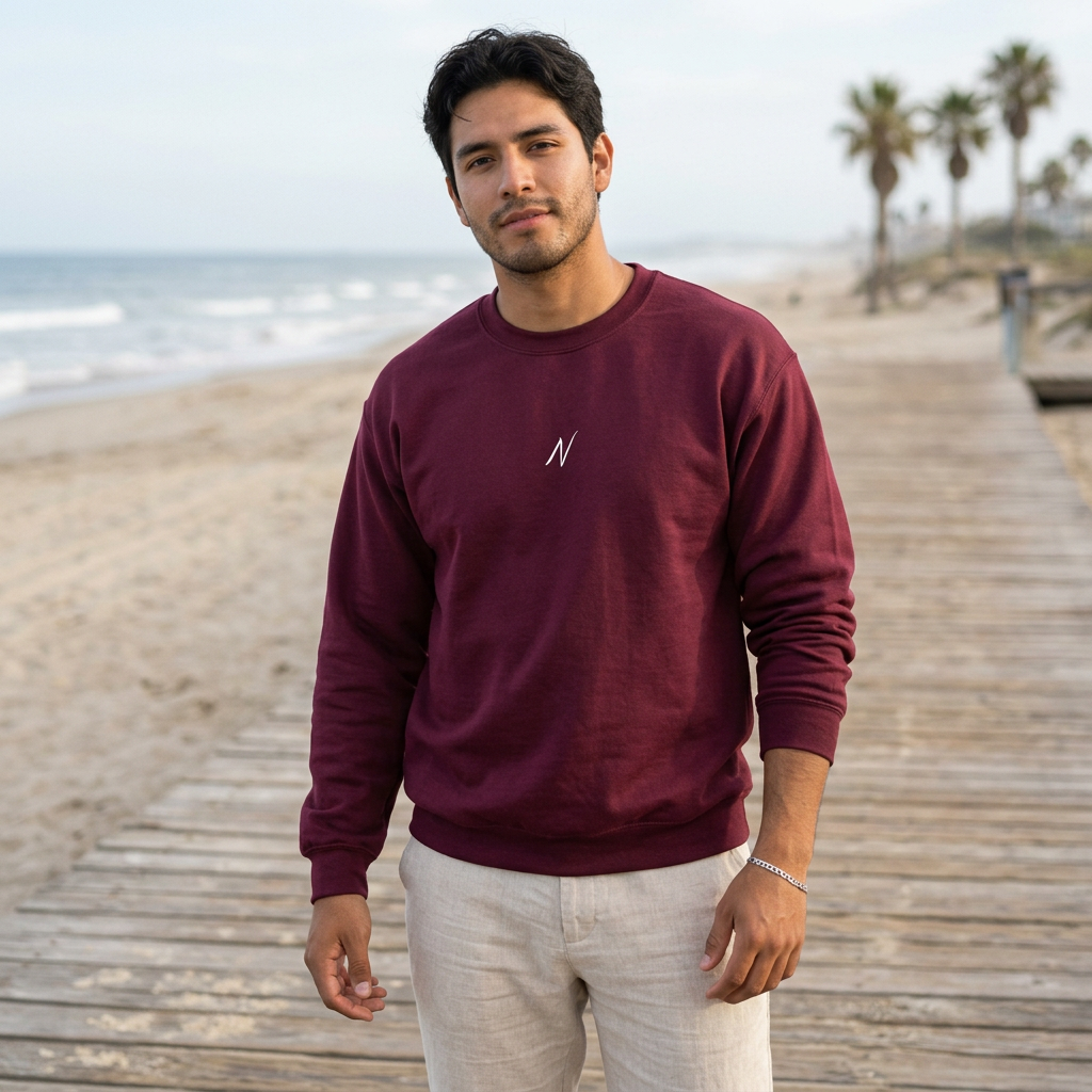 Mens Nomad Sweatshirt - Maroon
