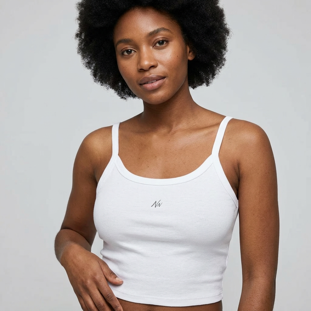 Strap Tank Top - White