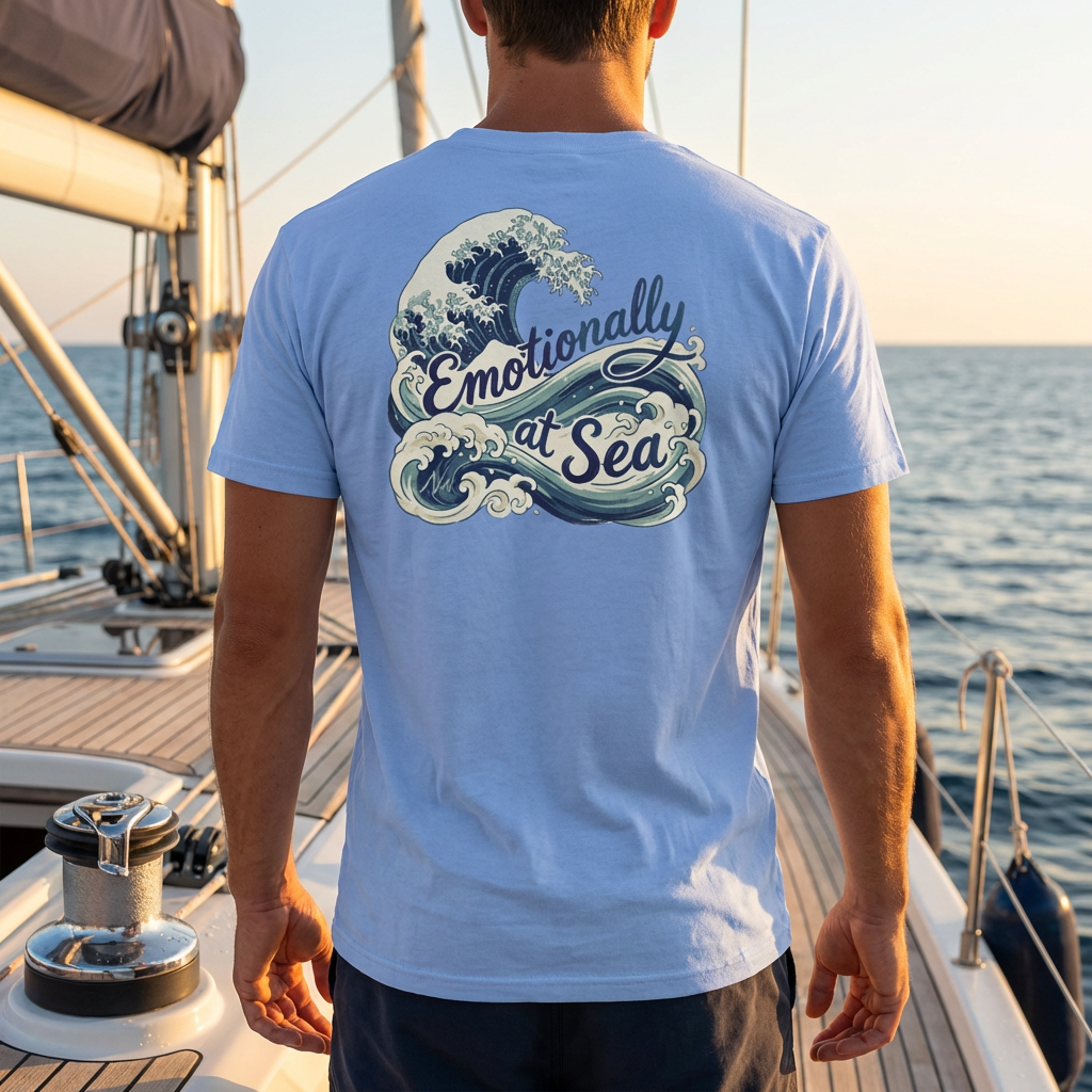 Mens Graphic Tee - Emotionally at Sea