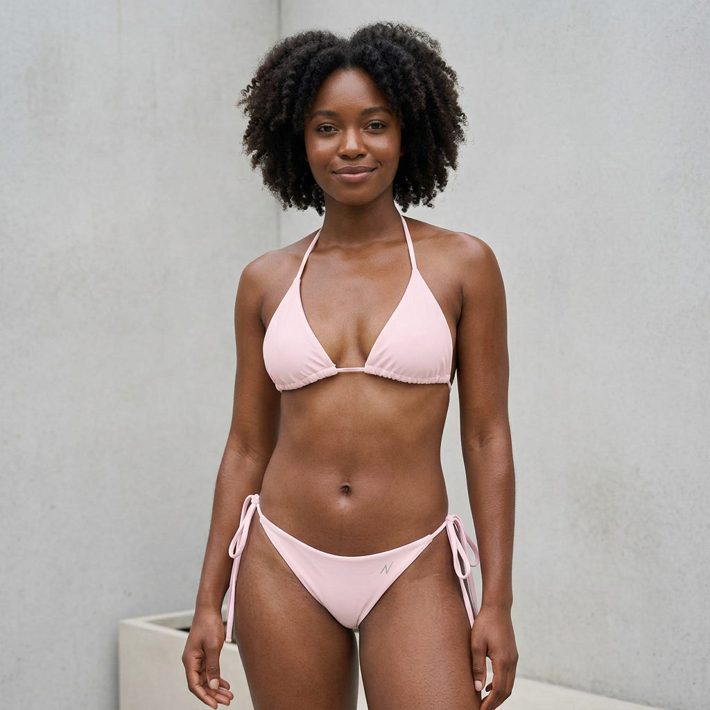 Sunline String Bikini Set - Rose