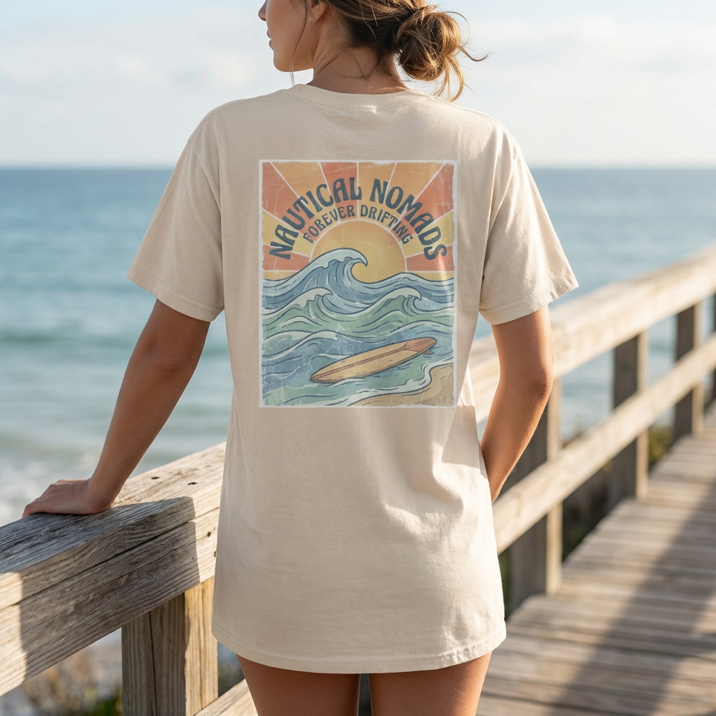 Womens Graphic Tee - Drifting