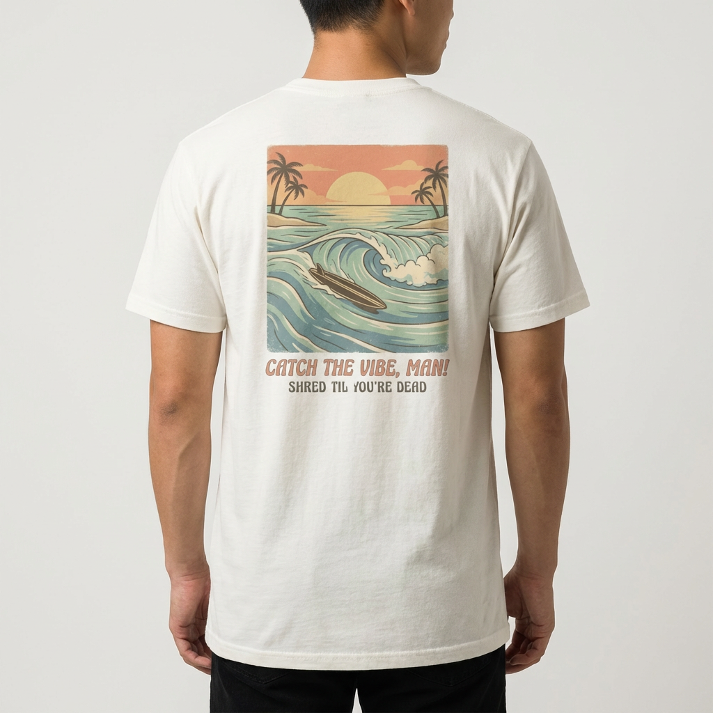 Mens Graphic Tee - Catch the Vibe