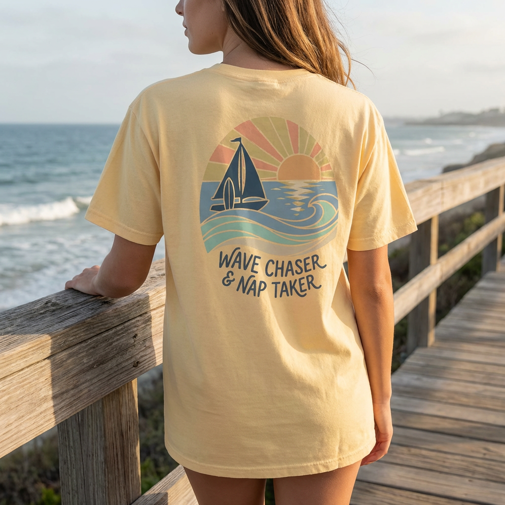 Womens Graphic Tee - Wave Chaser