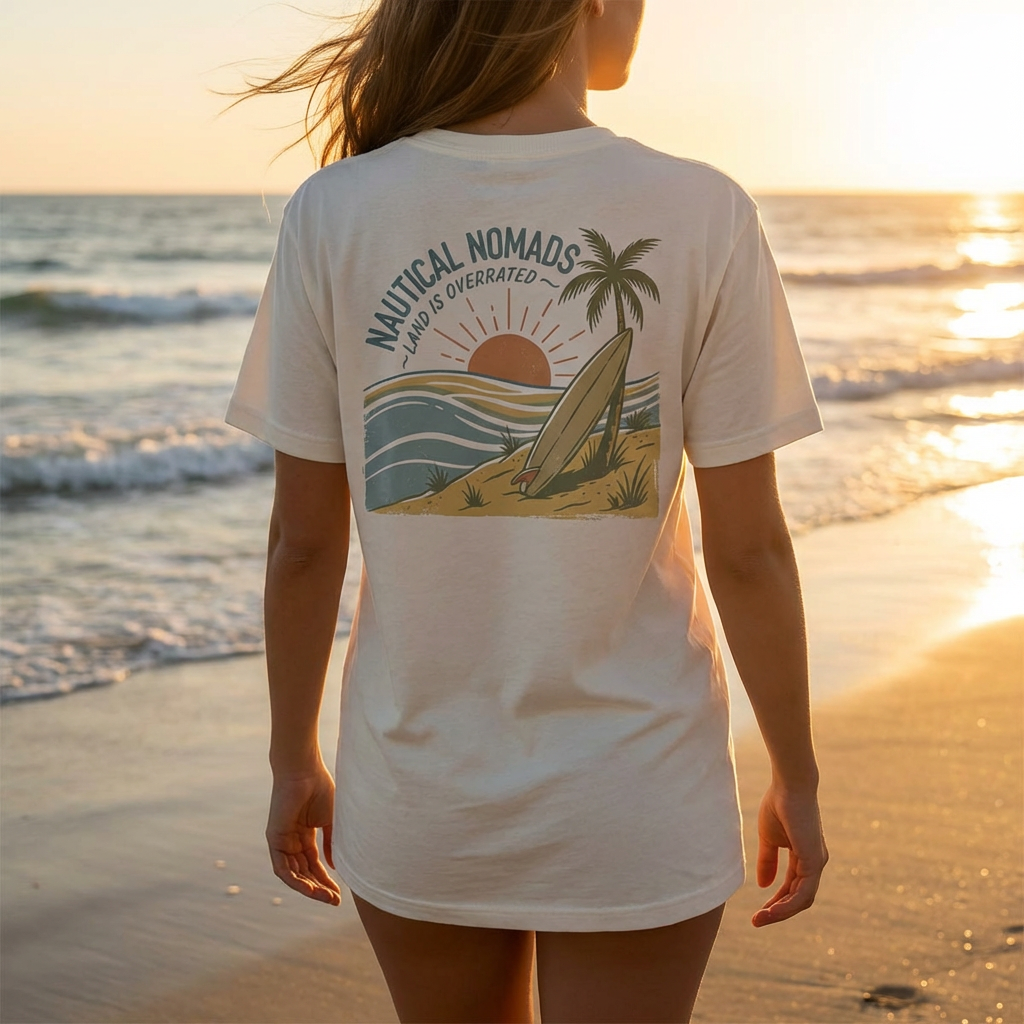 Womens Graphic Tee - Lands Overrated