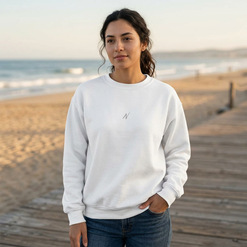Womens Classic Sweatshirt - White