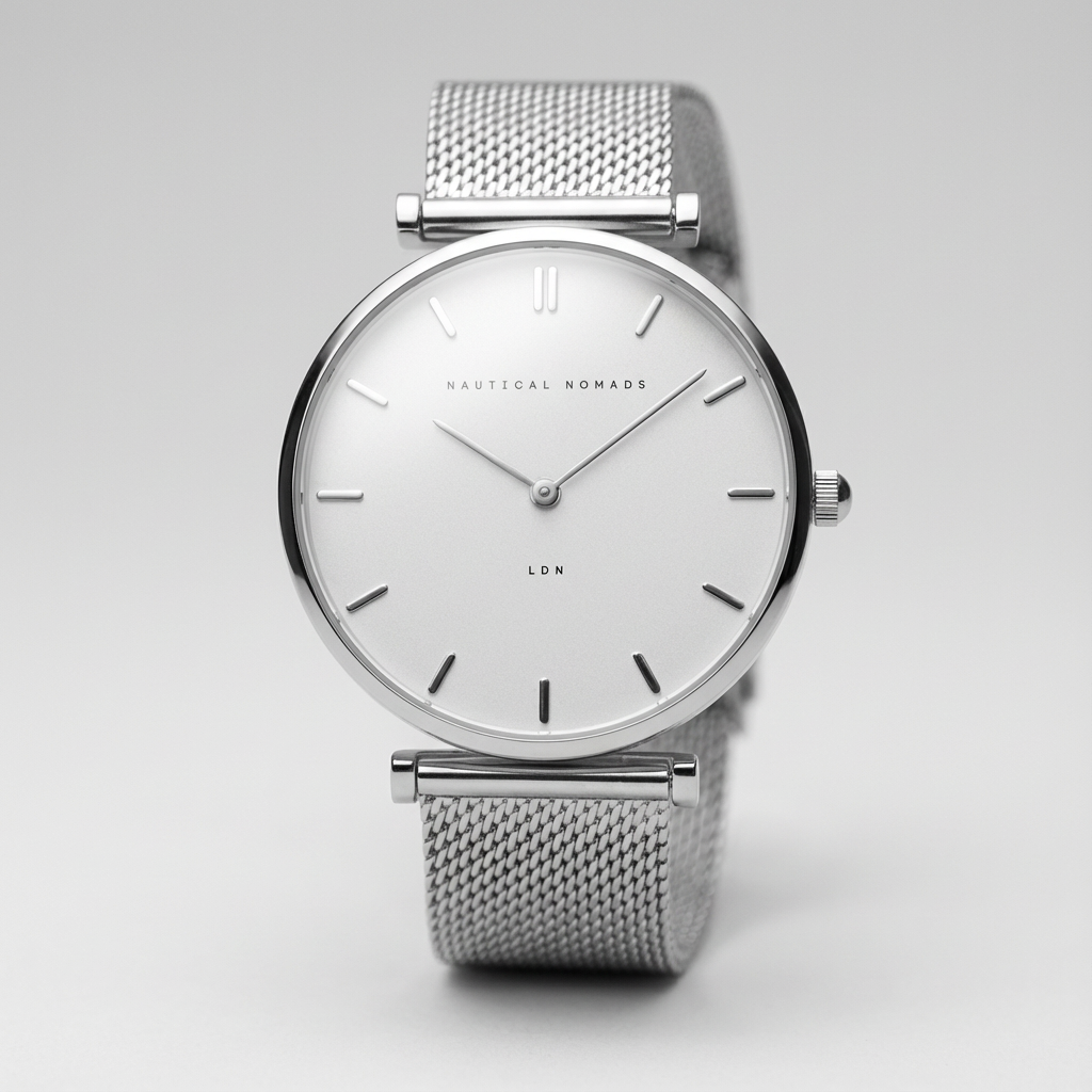 Silver Drift Mesh Watch