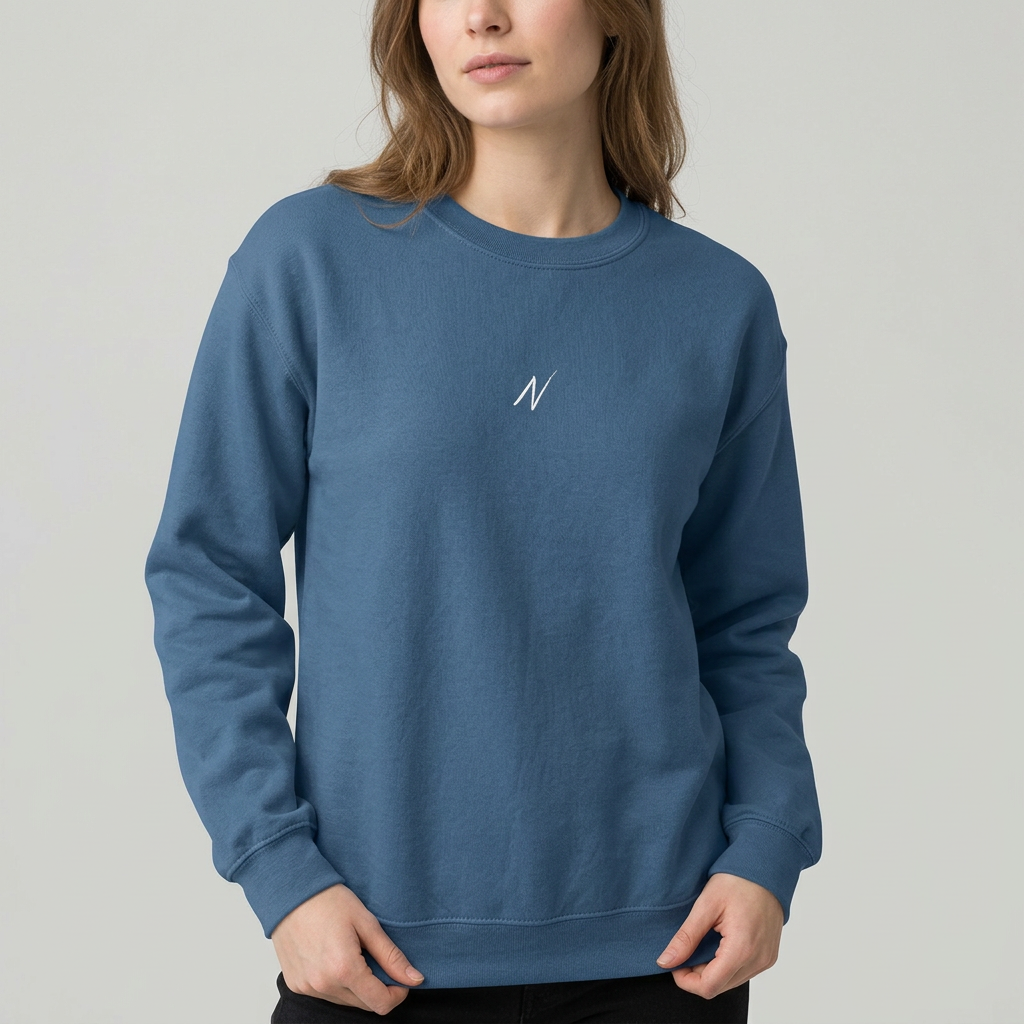 Womens Classic Sweatshirt - Indigo Blue