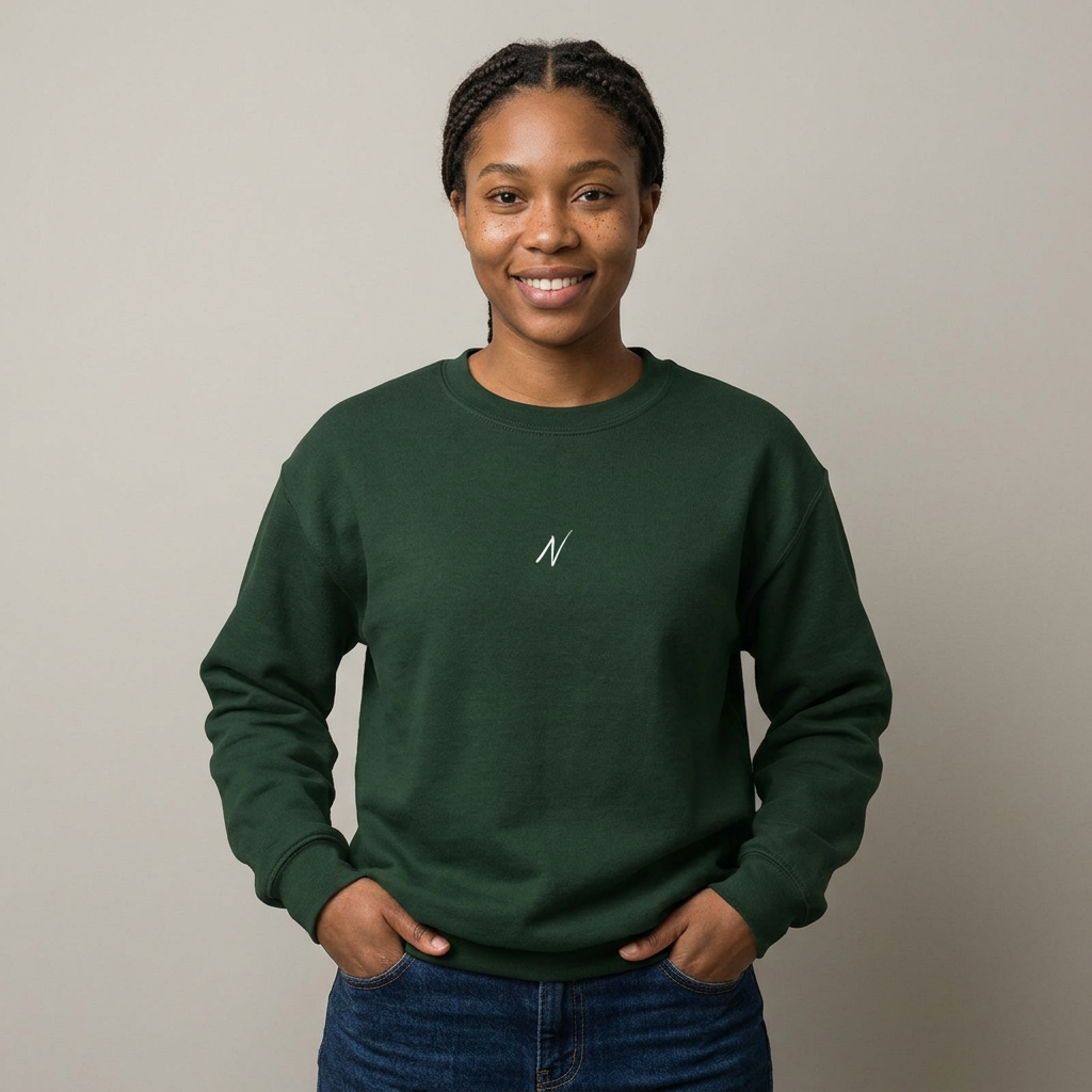 Womens Classic Sweatshirt - Dark Green