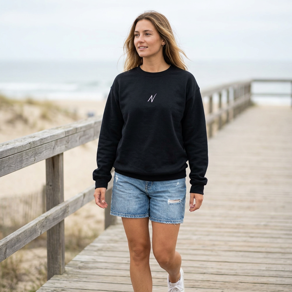 Womens Classic Sweatshirt - Black