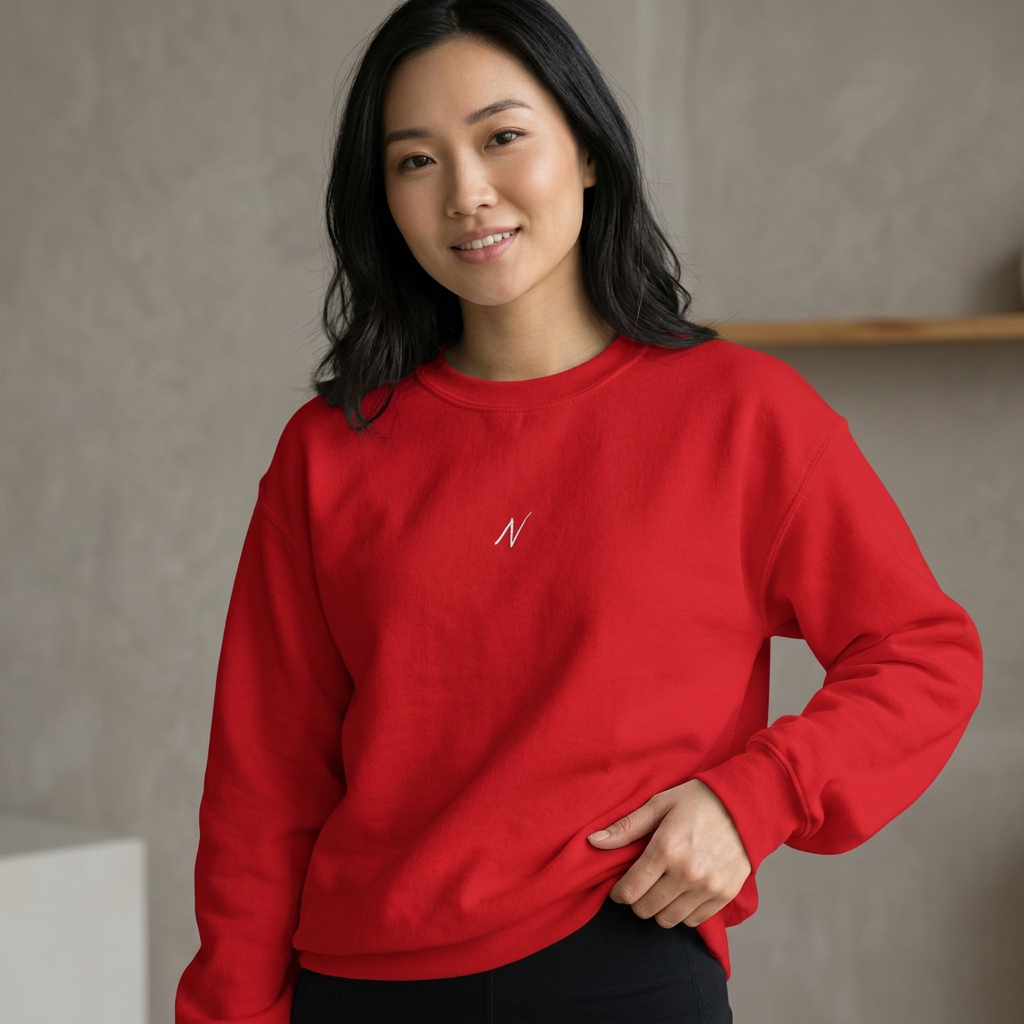 Womens Classic Sweatshirt - Red