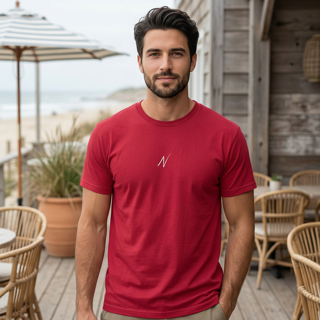 Mens Nomad Tee - Red