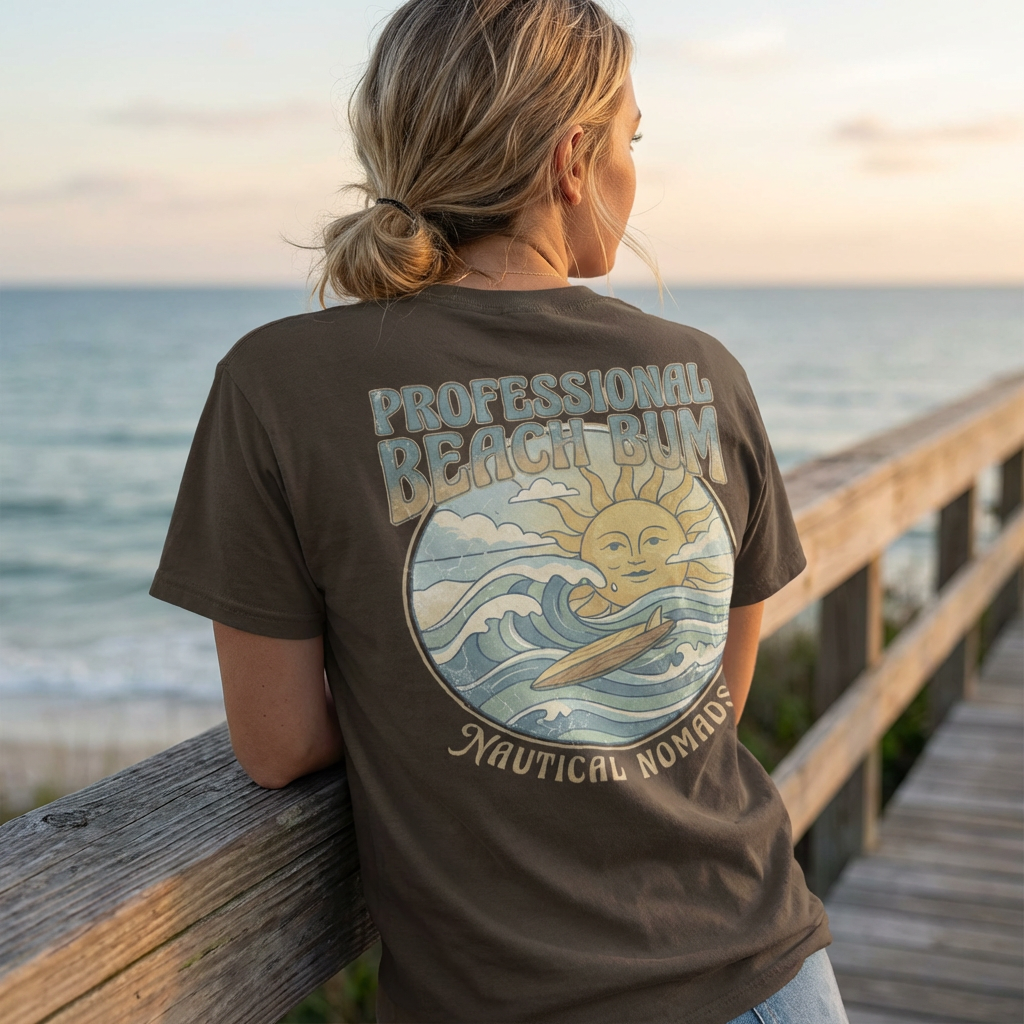 Womens Graphic Tee - Beach Bum