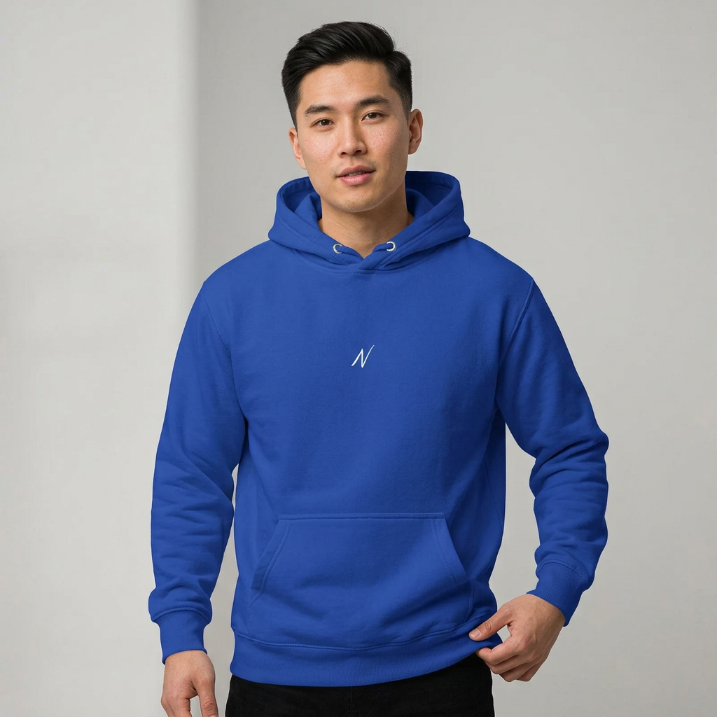 Mens Coastal Hoodie - Blue