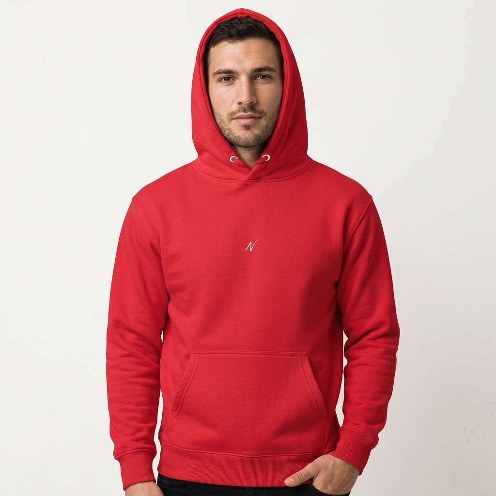 Mens Coastal Hoodie - Team Red