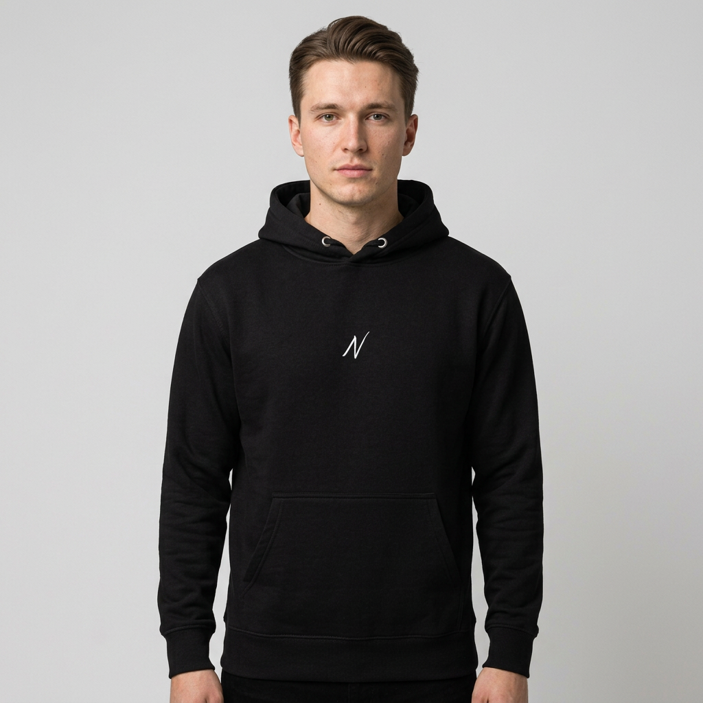 Mens Coastal Hoodie - Black