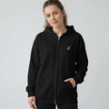 Womens Zip Hoodie - Black