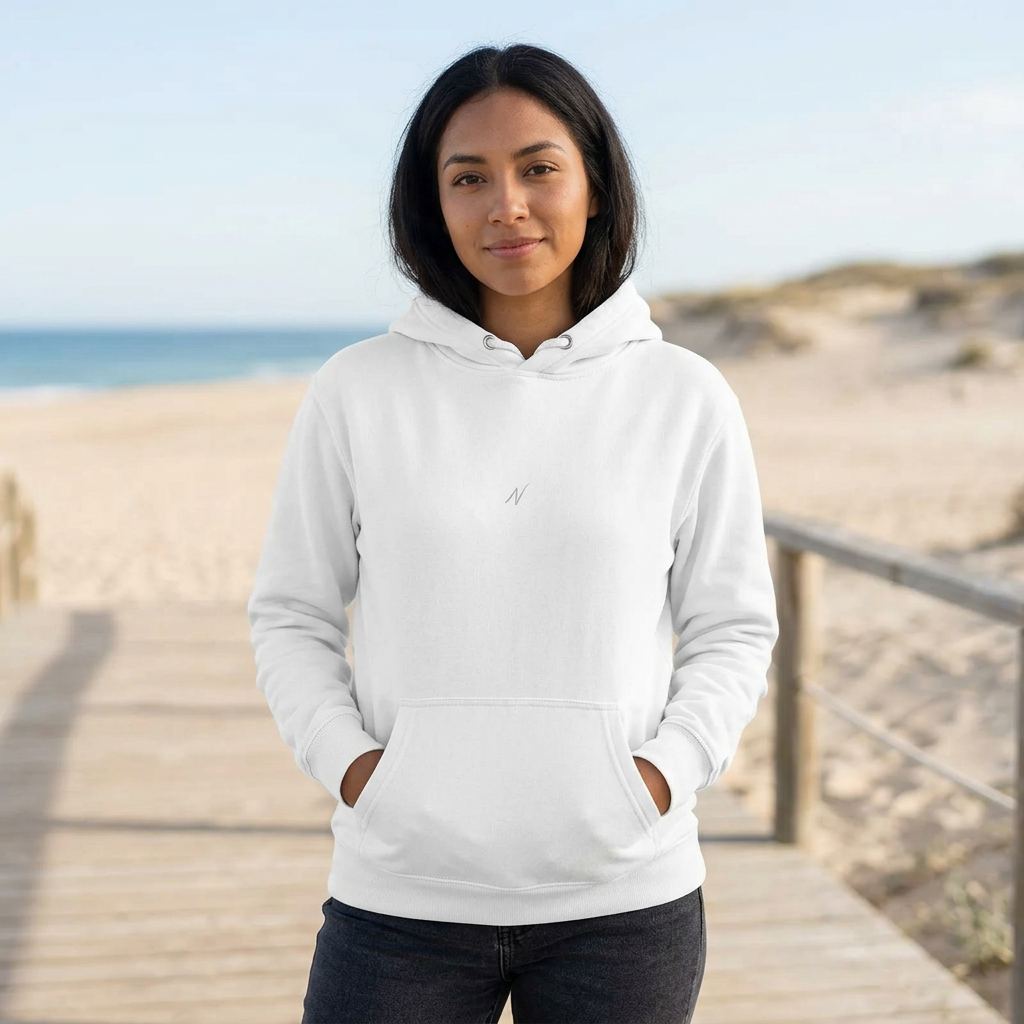 Womens Classic Hoodie - White