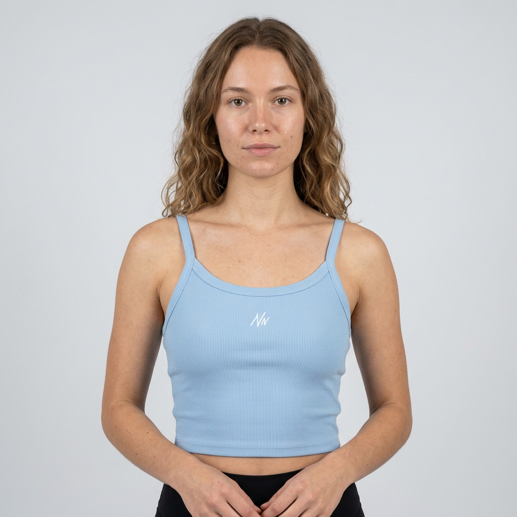 Strap Tank Top - Light Blue