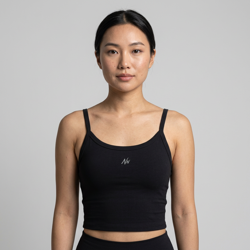 Strap Tank Top - Black