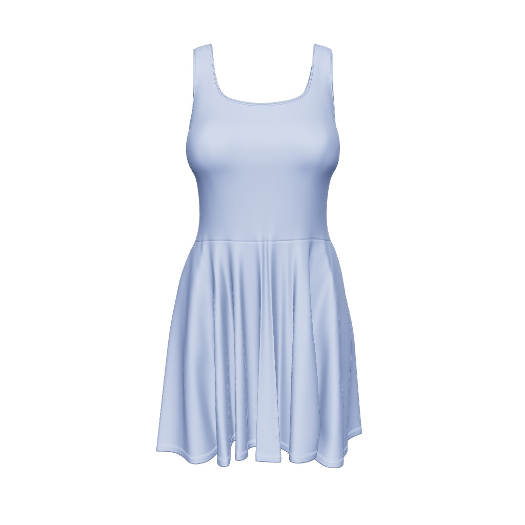 Shoreline Skater Dress - Wild Blue