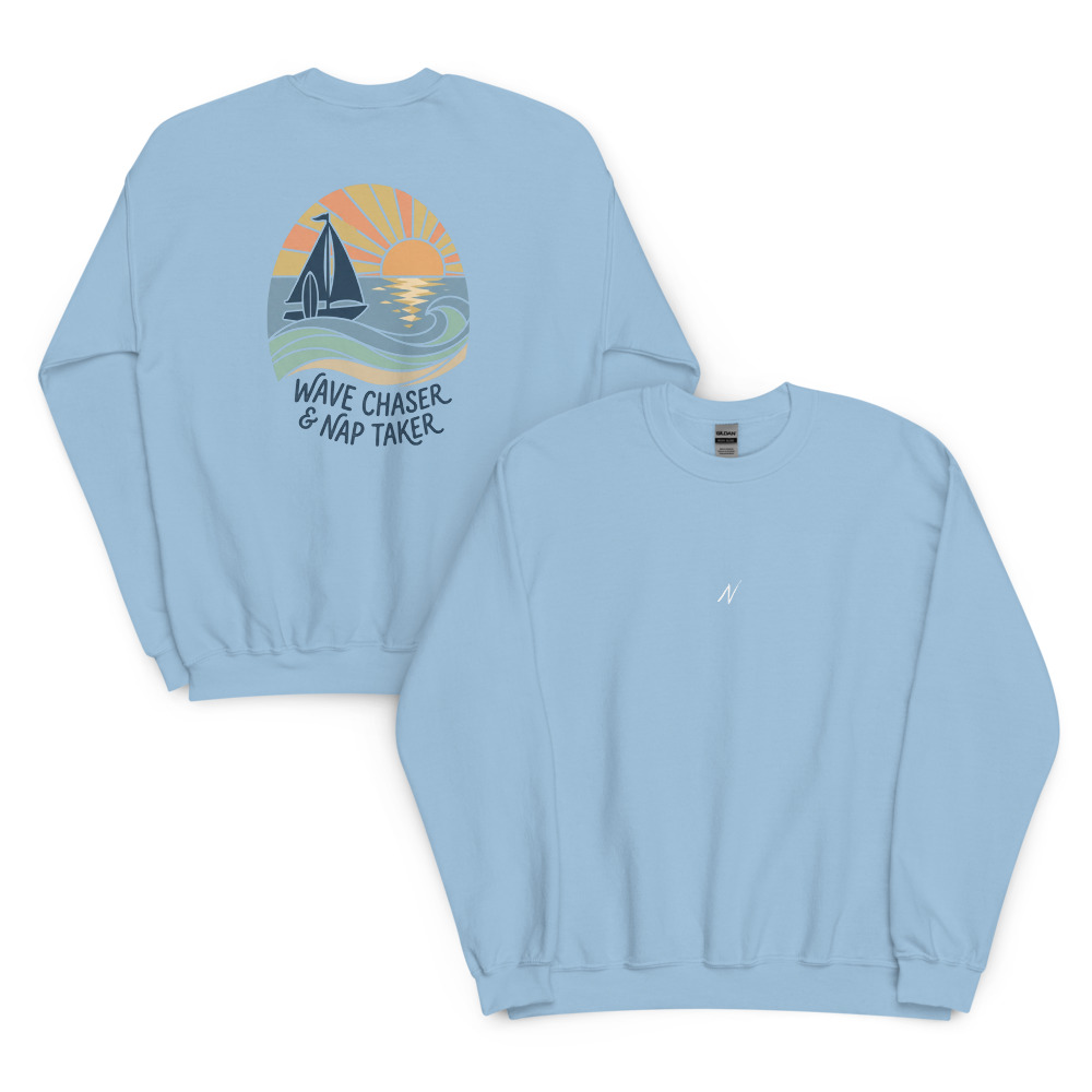 Womens Graphic Sweater - Wave Chaser